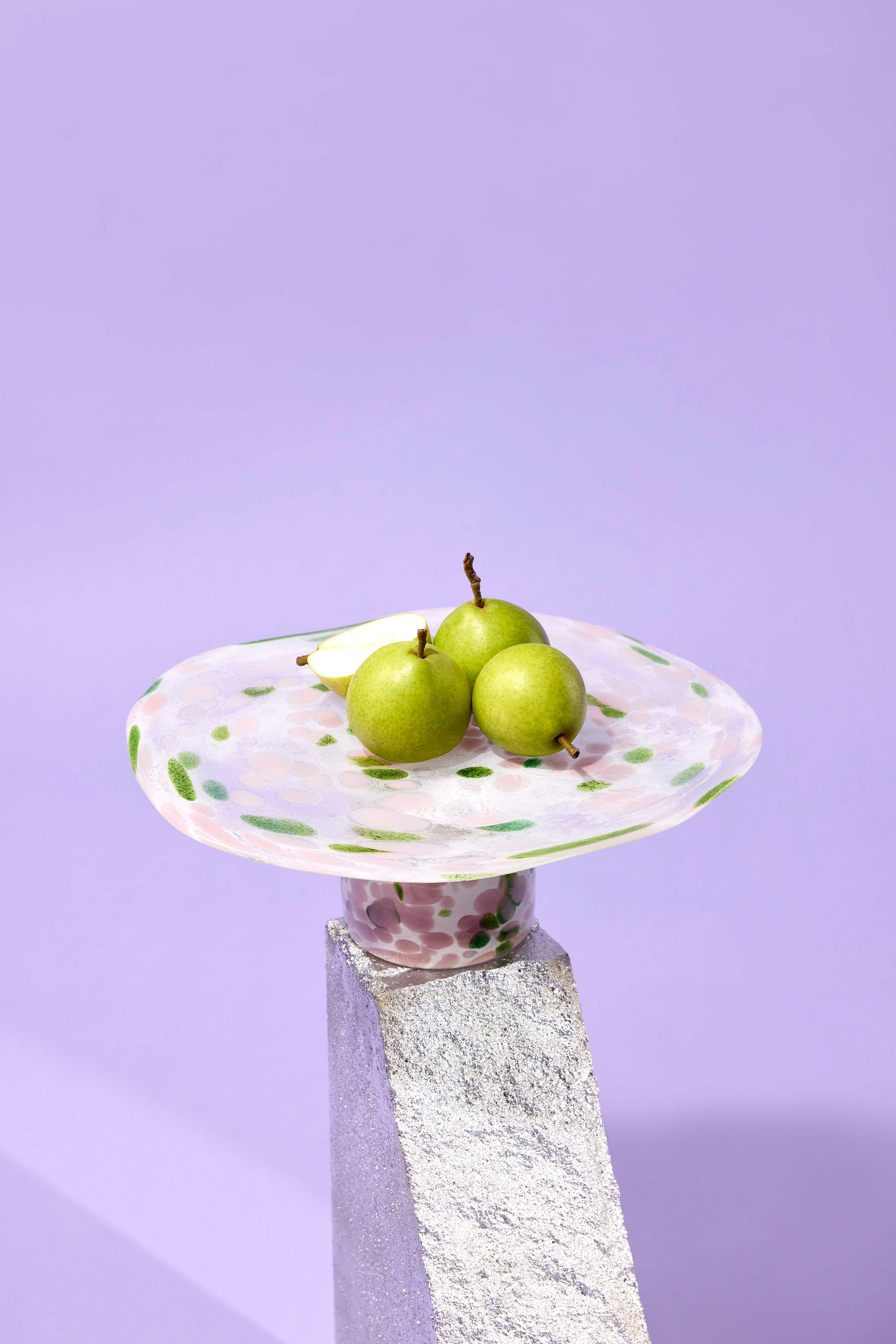 Kageopsats Confetti - hvid/grøn/rosa